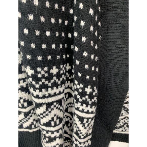 Loft Outlet Womens Black & White Open Front Cardigan Sweater S - Picture 3 of 6